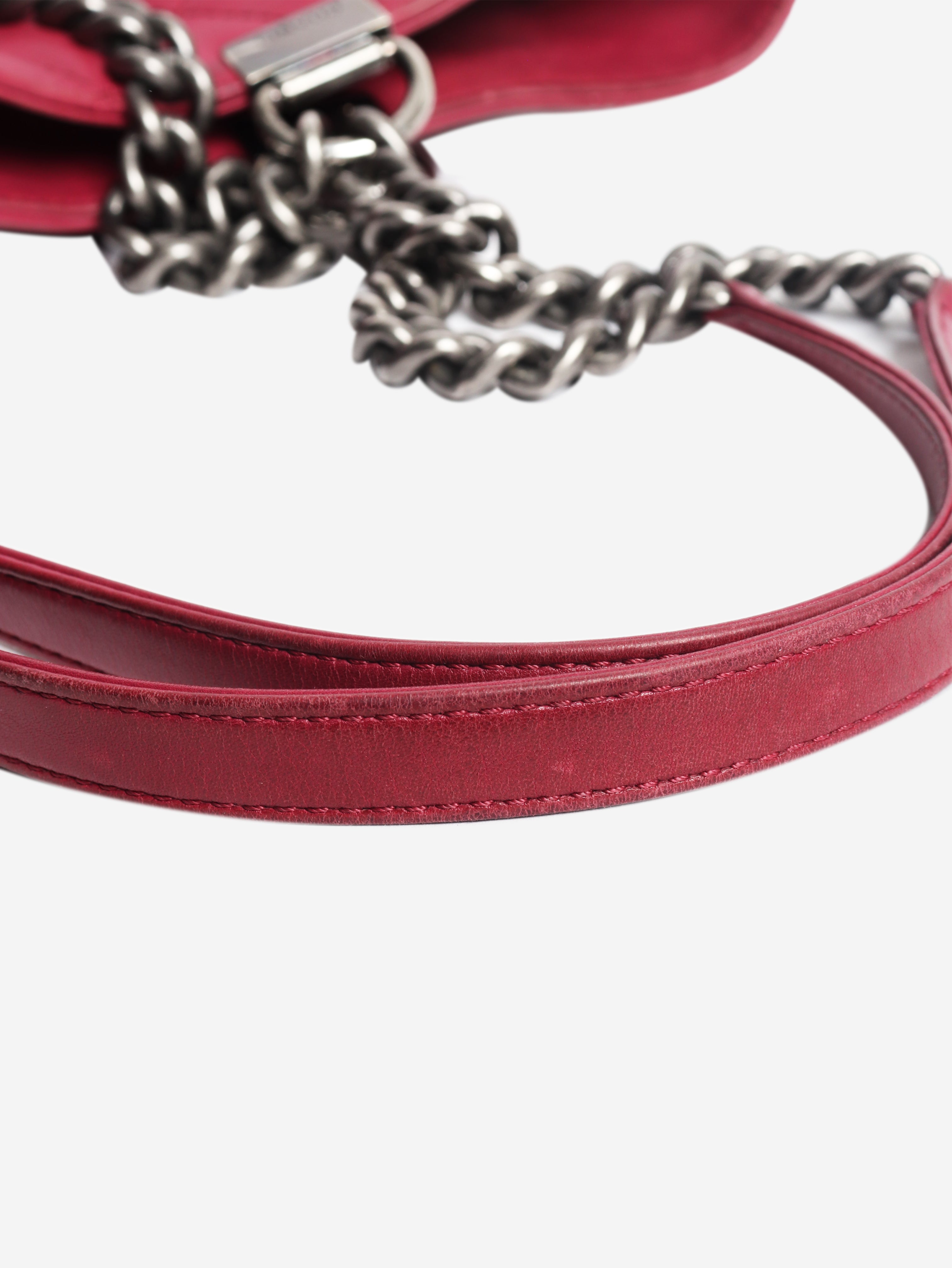 Purple 2014 Shopping in Chains lambskin tote