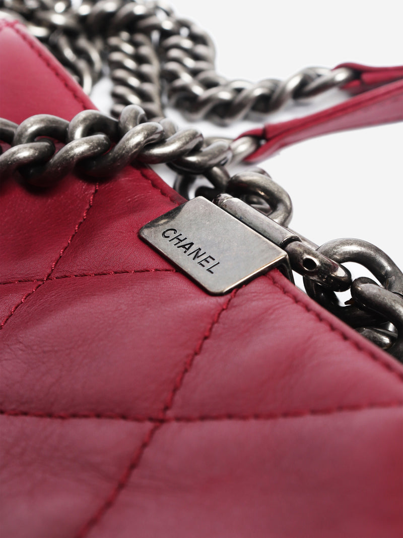 Purple 2014 Shopping in Chains lambskin tote