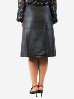 Black leather midi skirt - size Skirts Toteme 
