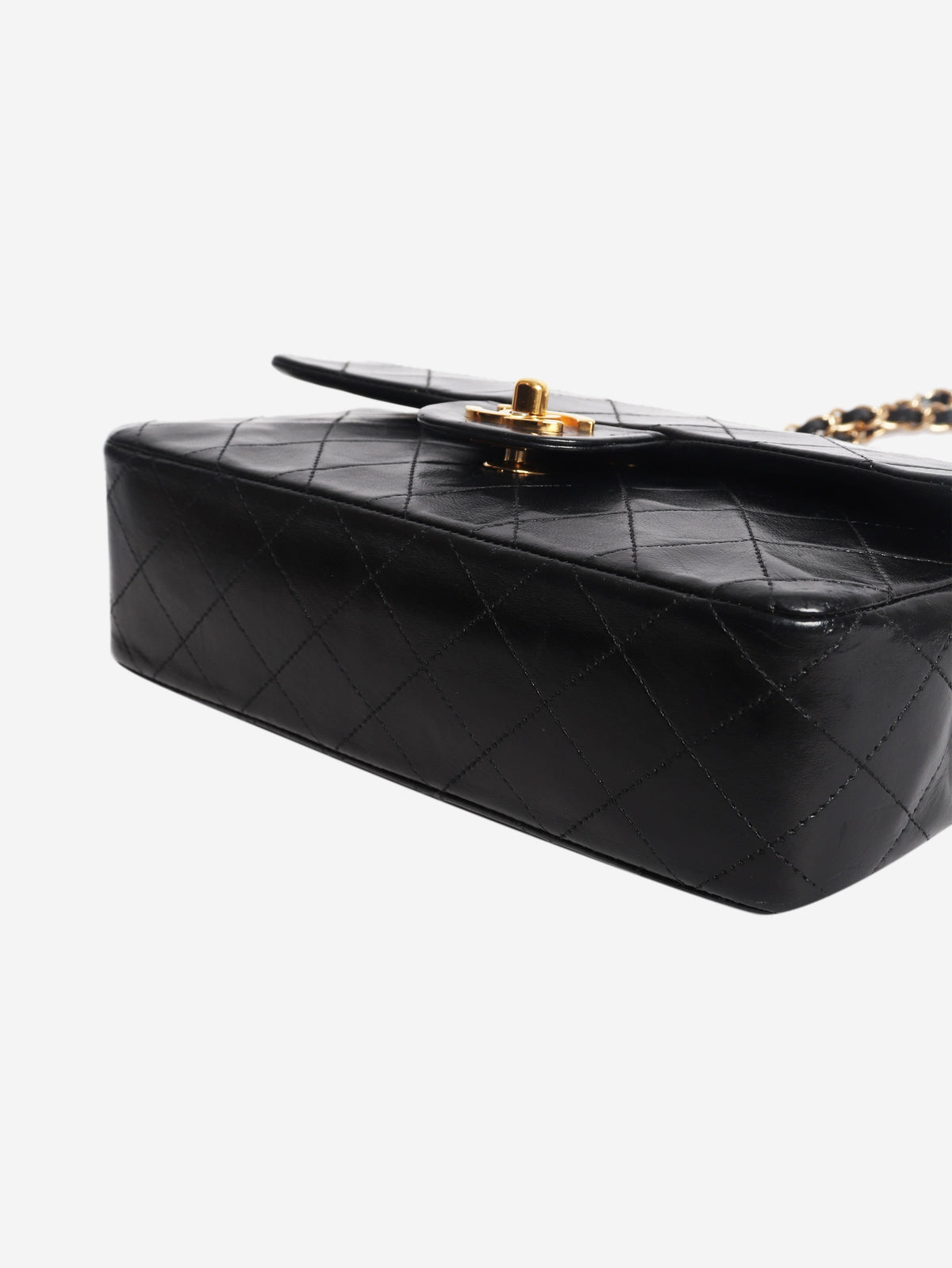Black 1989 small lambskin Classic Double Flap bag Shoulder bags Chanel 