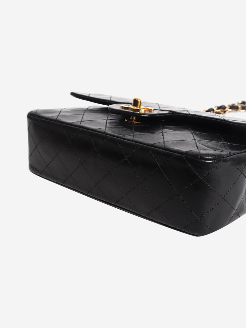 Black 1989 small lambskin Classic Double Flap bag Shoulder bags Chanel 