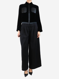 Black pleated balloon-leg trousers - size M Trousers Posse 