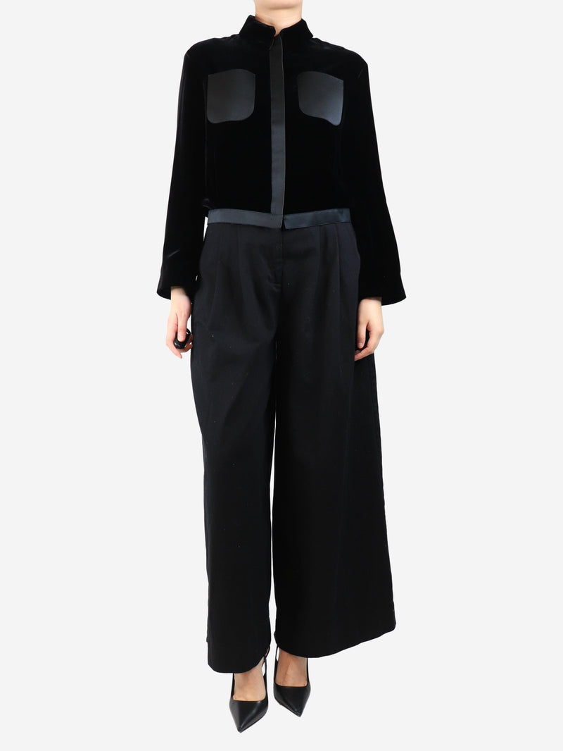 Black pleated balloon-leg trousers - size M Trousers Posse 