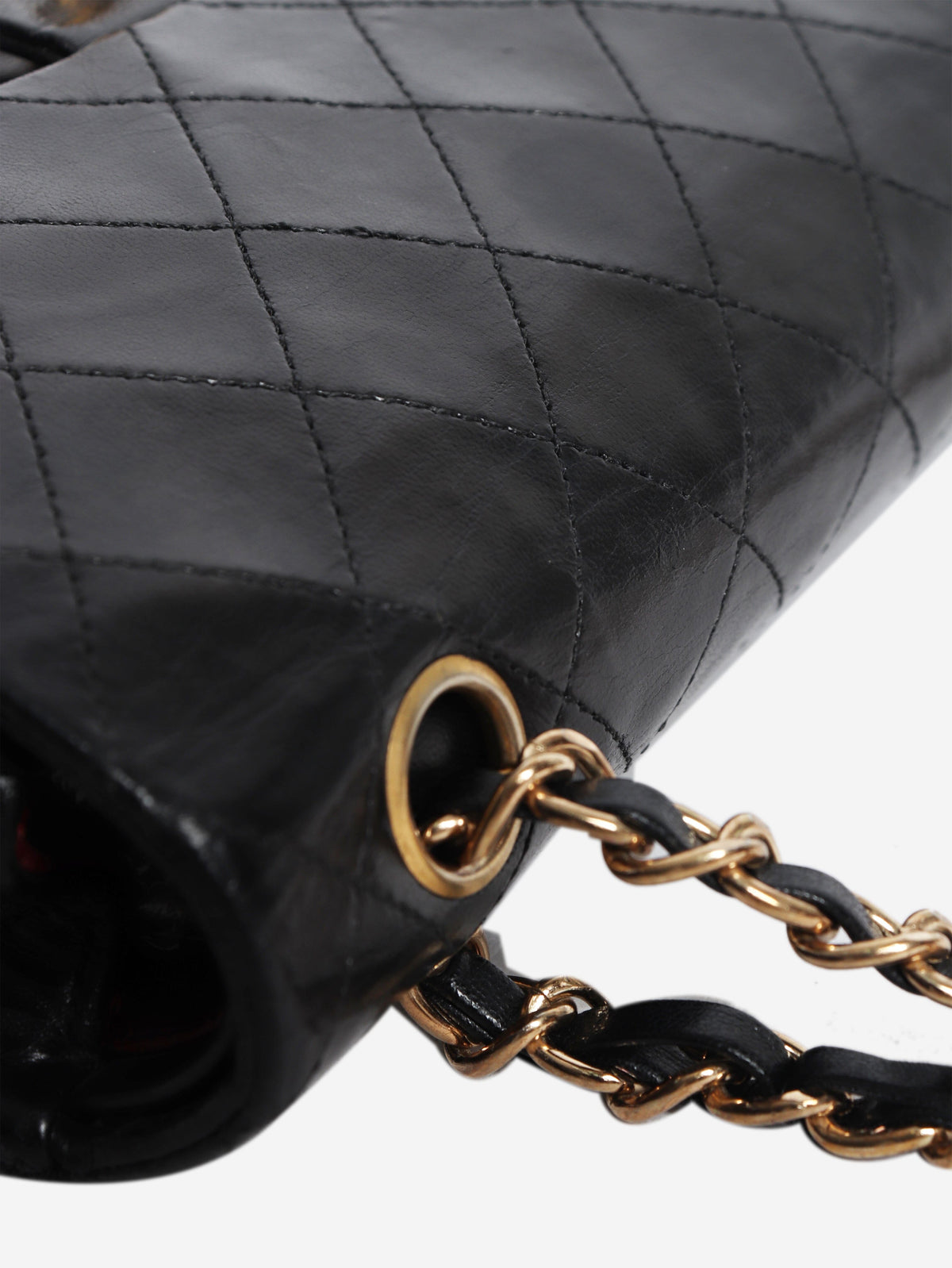 Black 1989 small lambskin Classic Double Flap bag Shoulder bags Chanel 