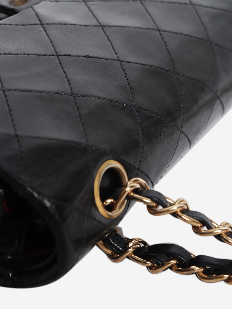 Black 1989 small lambskin Classic Double Flap bag Shoulder bags Chanel 