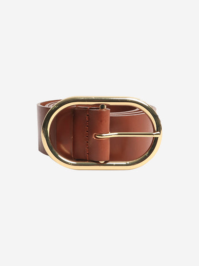 Brown leather buckle belt Belts Frame 
