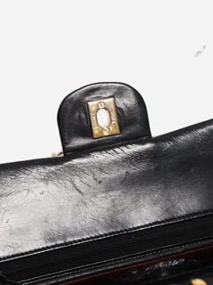 Black 1989 small lambskin Classic Double Flap bag Shoulder bags Chanel 