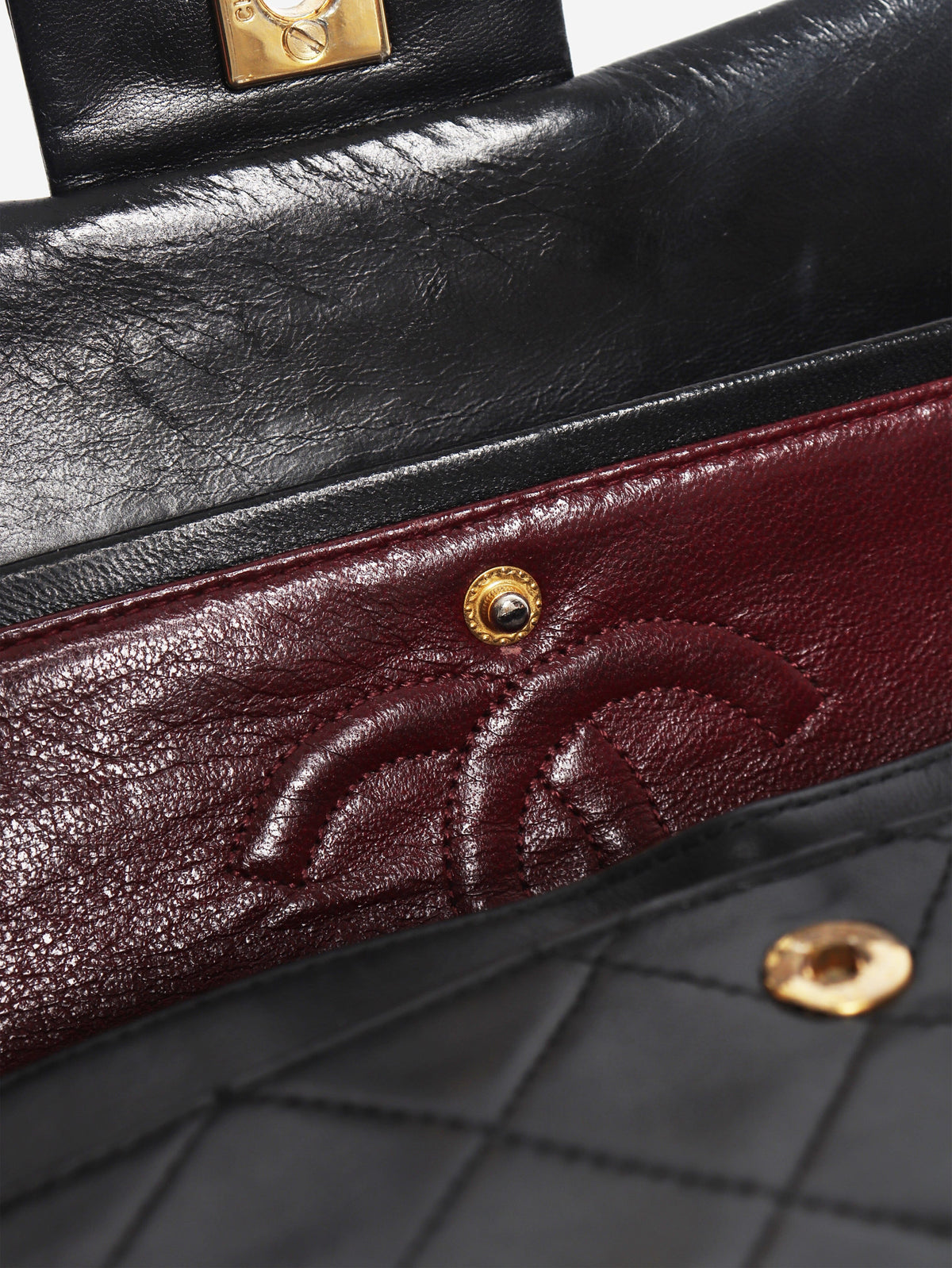 Black 1989 small lambskin Classic Double Flap bag Shoulder bags Chanel 