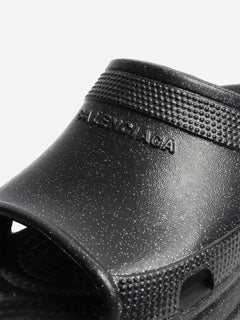 Black sparkly platform slides - size EU 37 Flat Shoes Balenciaga x Crocs 