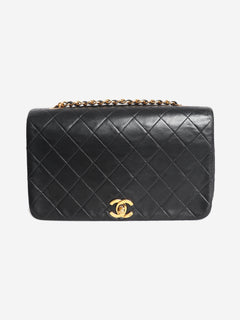 Black 1989 lambskin flap bag Shoulder bags Chanel 
