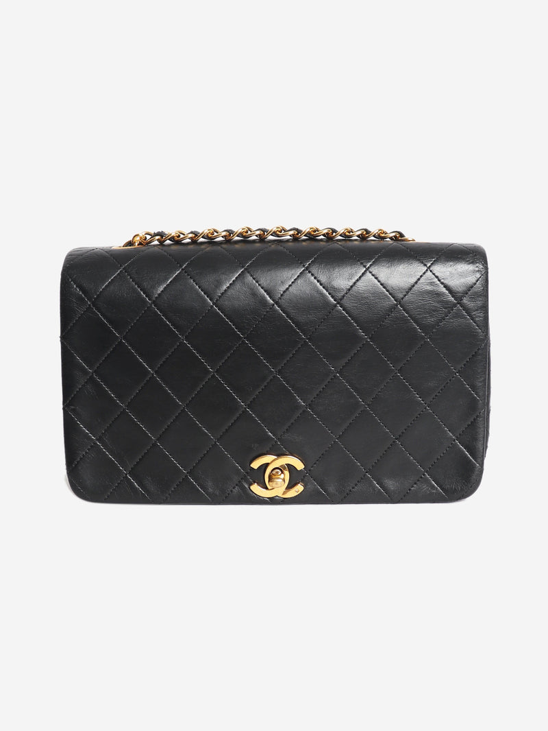 Black 1989 lambskin flap bag Shoulder bags Chanel 