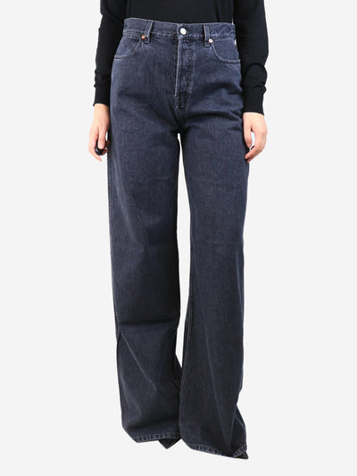 Dark grey wide-leg jeans - size UK 10 Trousers Gucci 