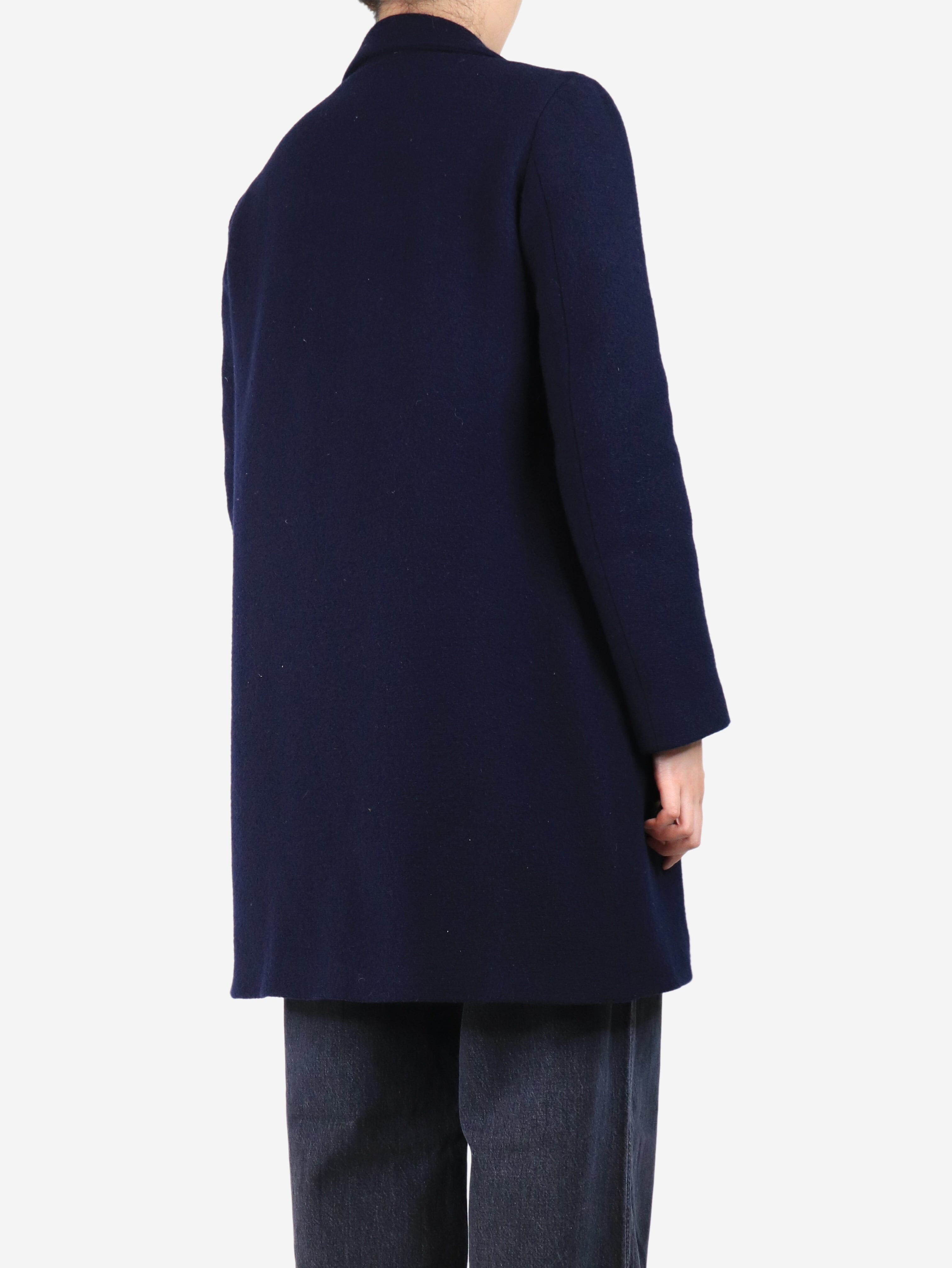 Navy blue wool coat - size UK 12 Coats & Jackets Aspesi 