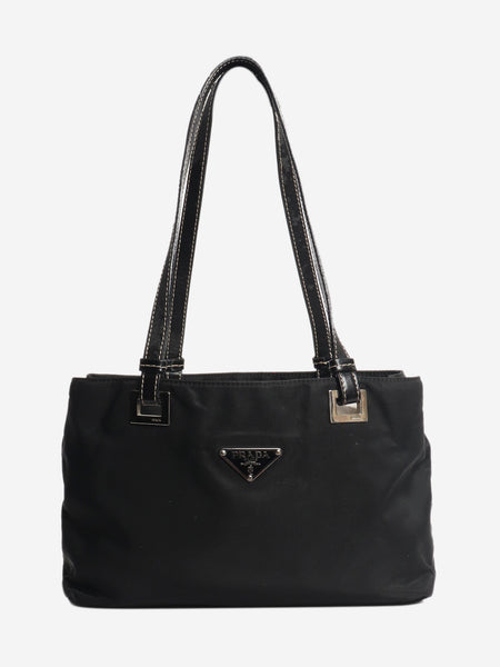 Black vintage nylon top handle bag product image