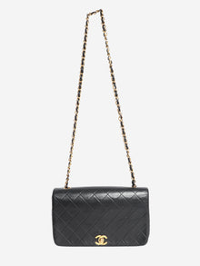 Black 1989 lambskin flap bag Shoulder bags Chanel 