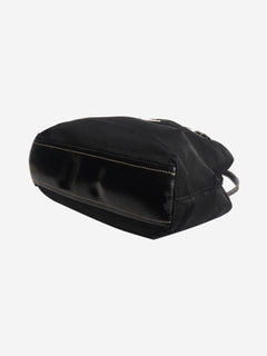 Black vintage nylon top handle bag