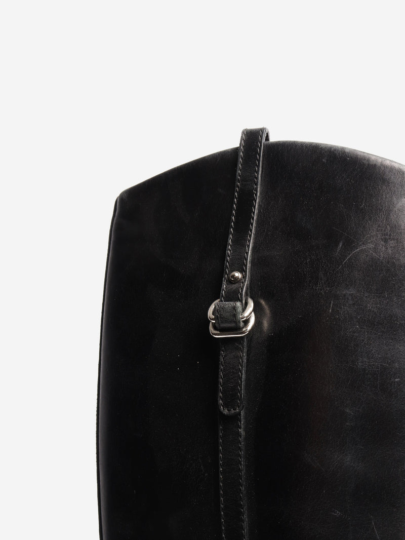 Black leather riding boots - size EU 39.5 Boots Gucci 