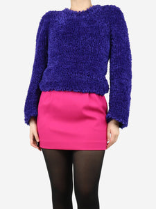 Stella McCartney Violet textured knit jumper - size UK 6
