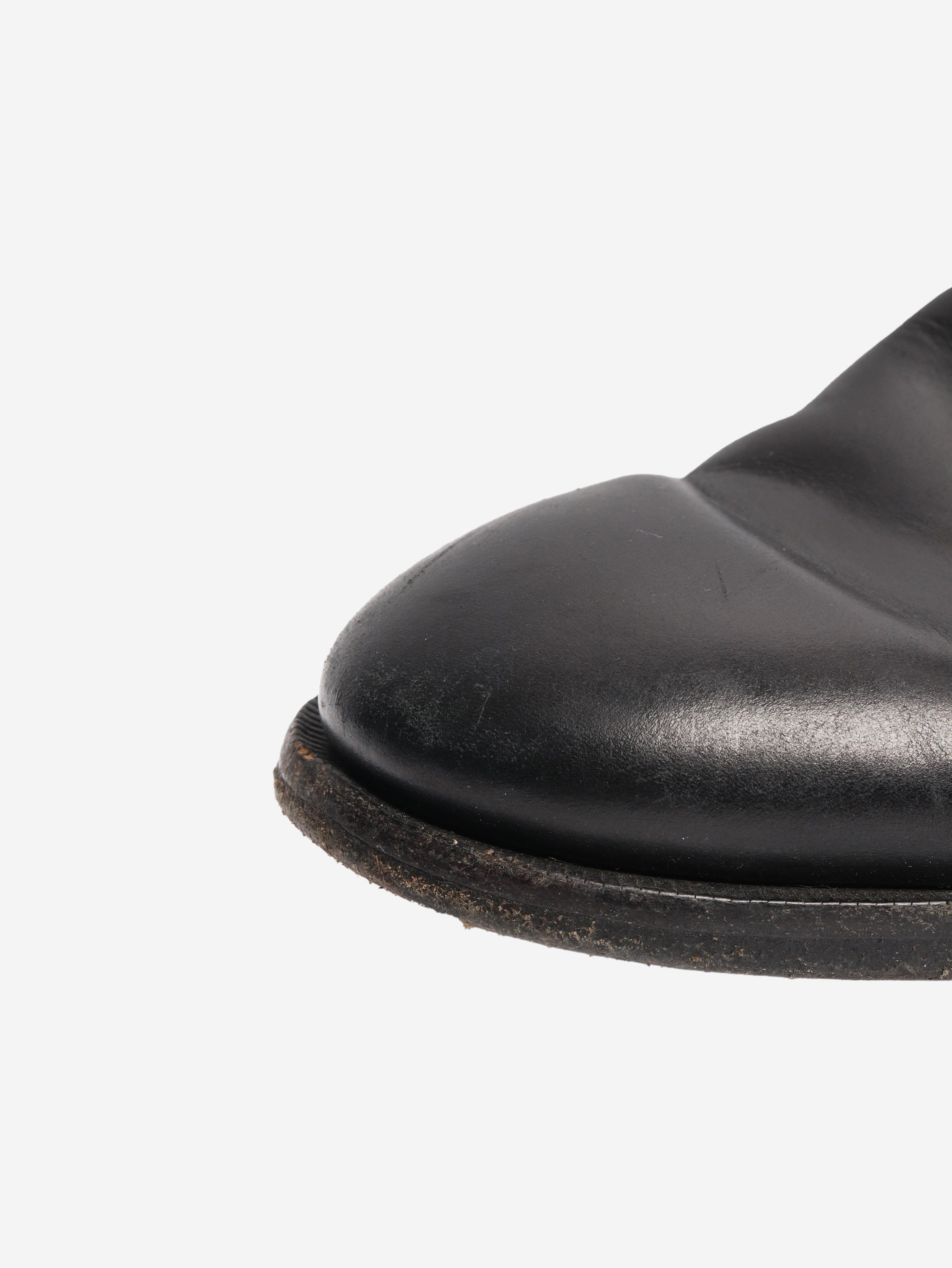Black leather riding boots - size EU 39.5 Boots Gucci 