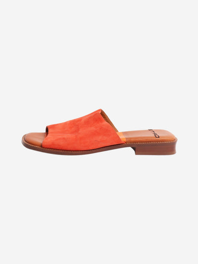 Orange suede slides - size EU 39 Flat Sandals Etro 