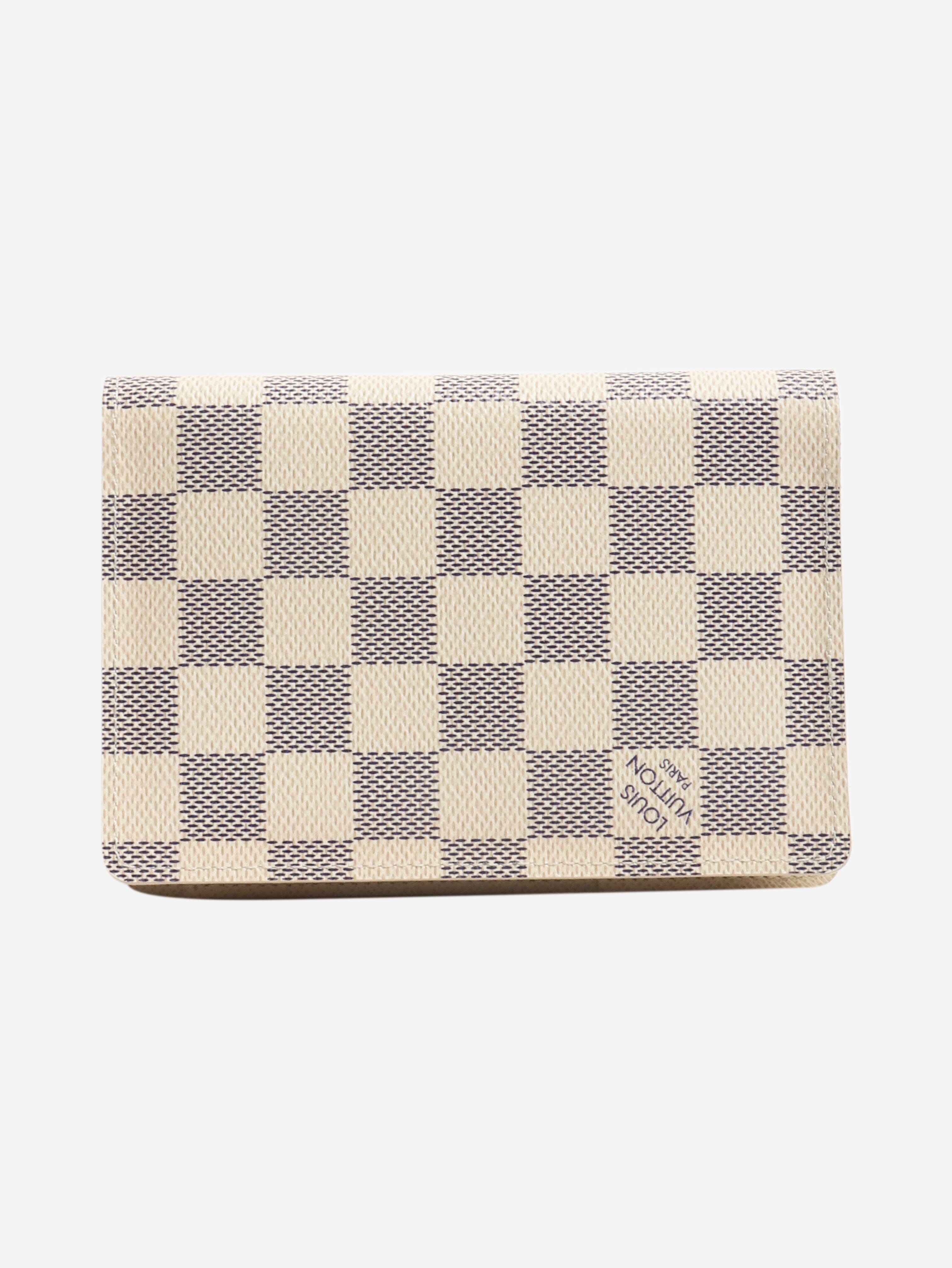 Cream Damier Azur passport cover Wallets, Purses & Small Leather Goods Louis Vuitton 