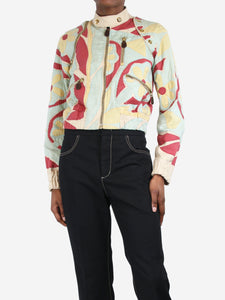 Marni Multicolour floral patchwork jacket - size UK 8