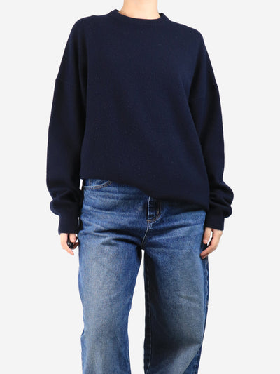 Navy blue oversized jumper - size UK 12 Knitwear Extreme Cashmere 