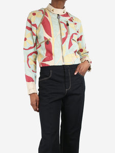 Marni Multicolour floral patchwork jacket - size UK 8