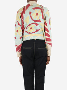 Marni Multicolour floral patchwork jacket - size UK 8