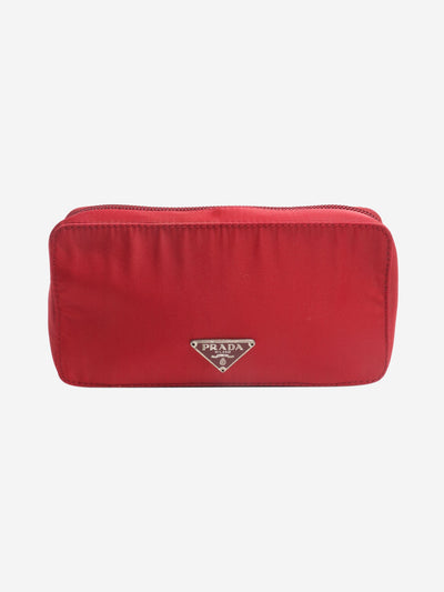 Red nylon cosmetic pouch Wallet Prada 