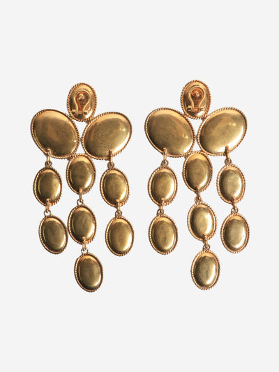 Gold Coin drop earrings Earrings Celine 