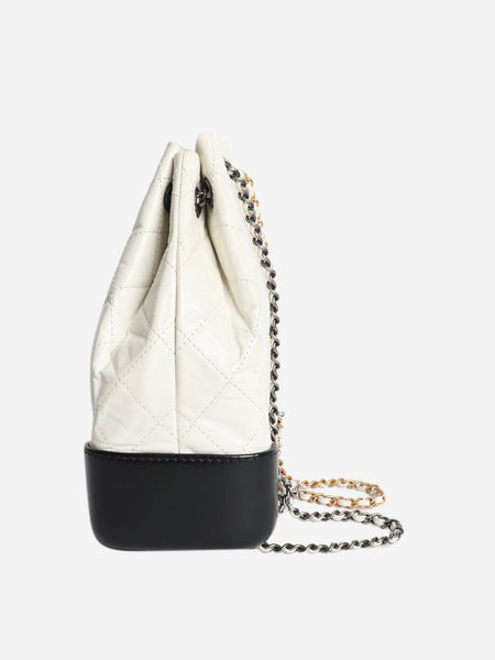 White 2019 quilted leather Gabrielle backpack alternate image