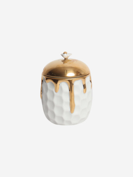 White and gold honeypot alternate image