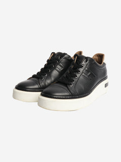 Black leather trainers - EU 39 Trainers Hermes 