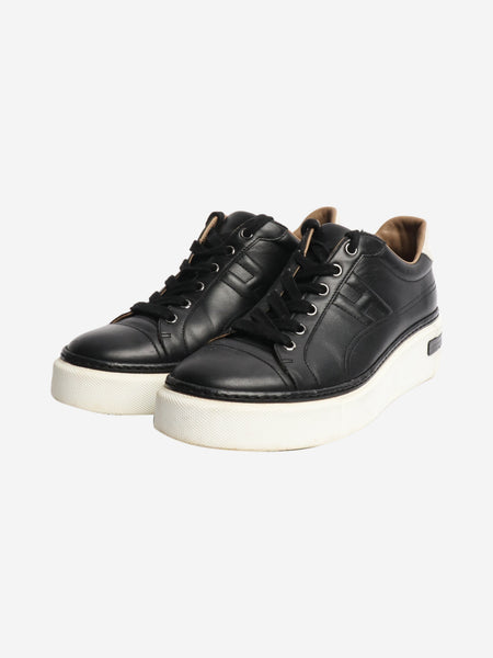 Black leather trainers - EU 39 alternate image