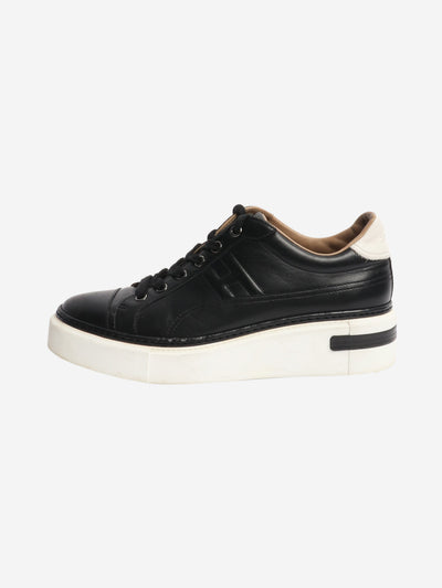 Black leather trainers - EU 39 Trainers Hermes 