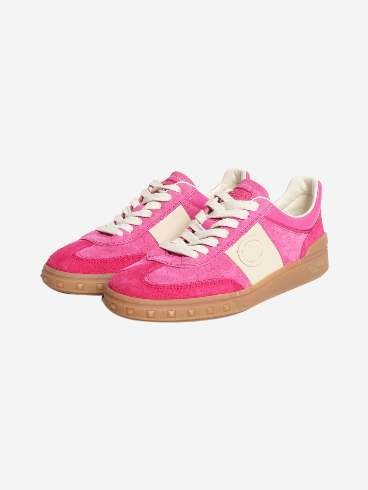 Pink suede trainers - size EU 38.5 Trainers Valentino 