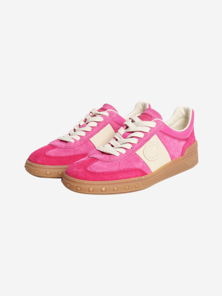 Pink suede trainers - size EU 38.5 alternate image