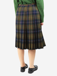 Green tartan pleated kilt - size UK 16 Skirts Lafayette 148 