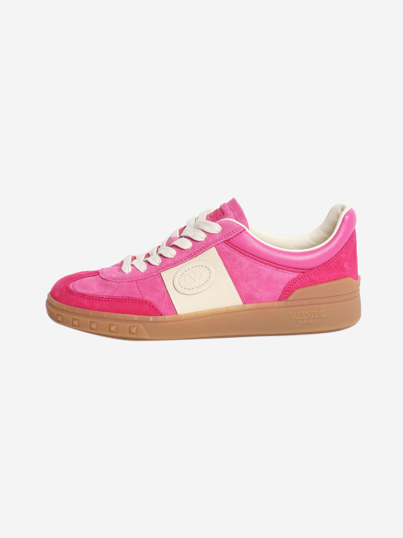 Pink suede trainers - size EU 38.5 Trainers Valentino 