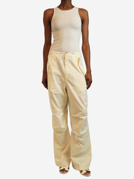 Cream combat trousers - size UK 6 alternate image