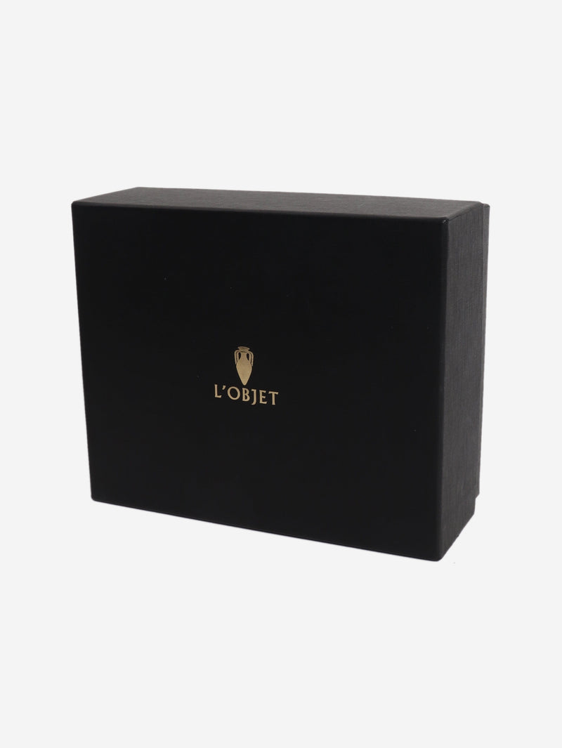 White and gold honeypot Homeware L'Objet 