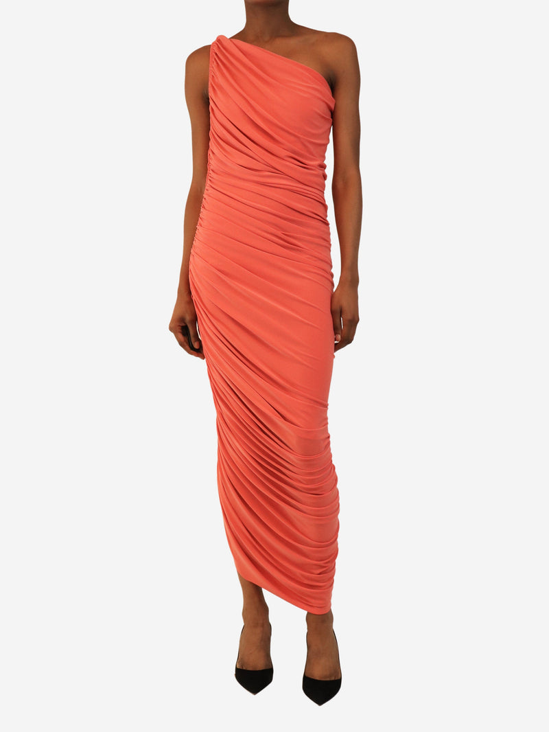Pink ruched maxi dress - size M Dresses Norma Kamali 