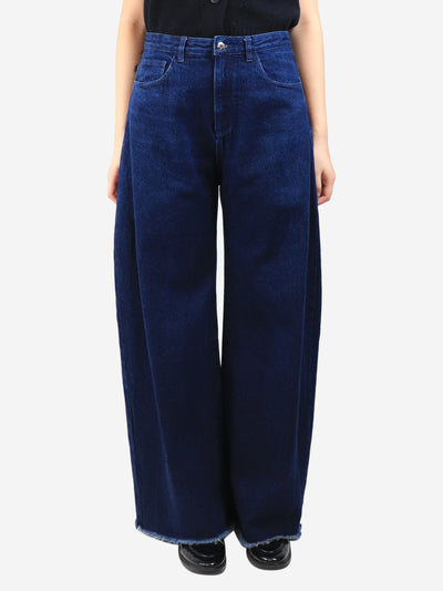 Dark blue wide-leg jeans - size UK 10 Trousers Marques / Almeida 