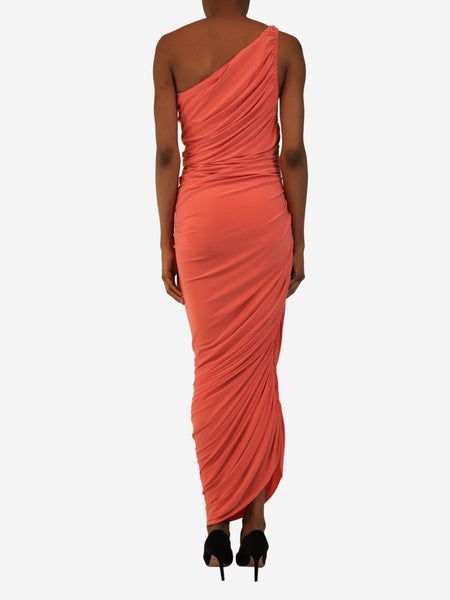 Pink ruched maxi dress - size M alternate image