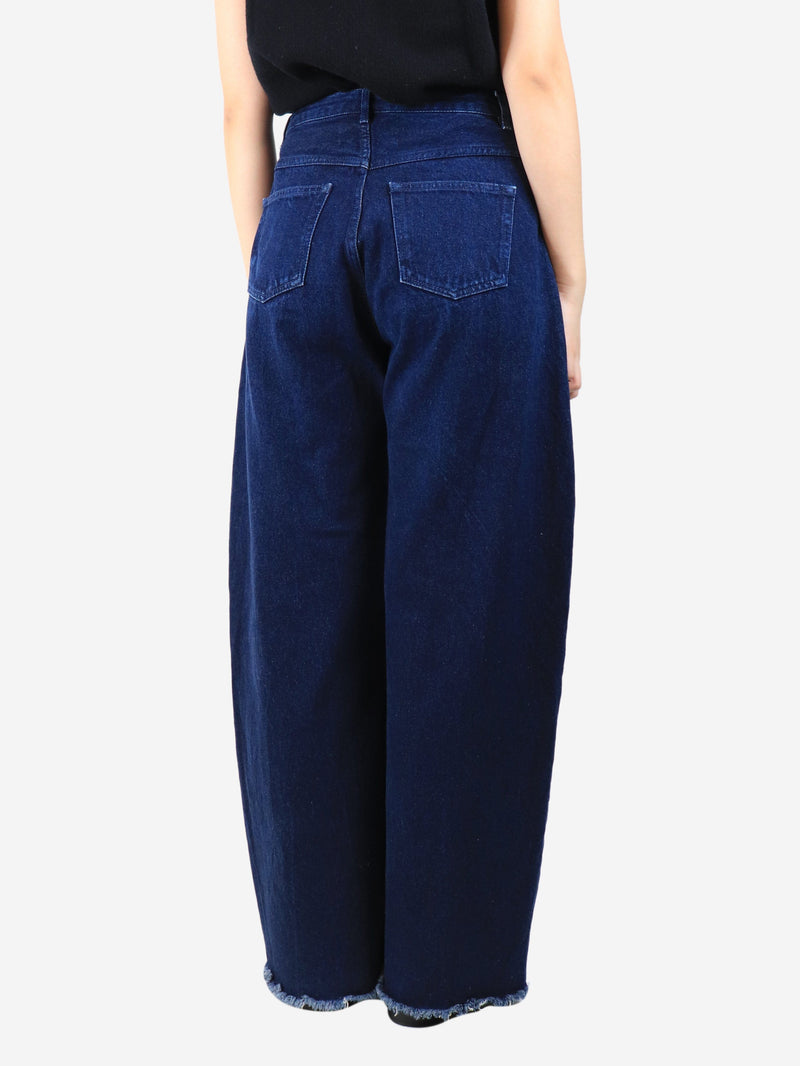 Dark blue wide-leg jeans - size UK 10 Trousers Marques / Almeida 