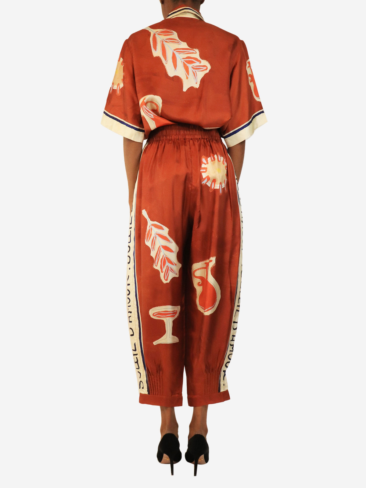 Soleil d’armour printed blouse and trouser set - size UK 6 Sets Alemais x Lrnce 