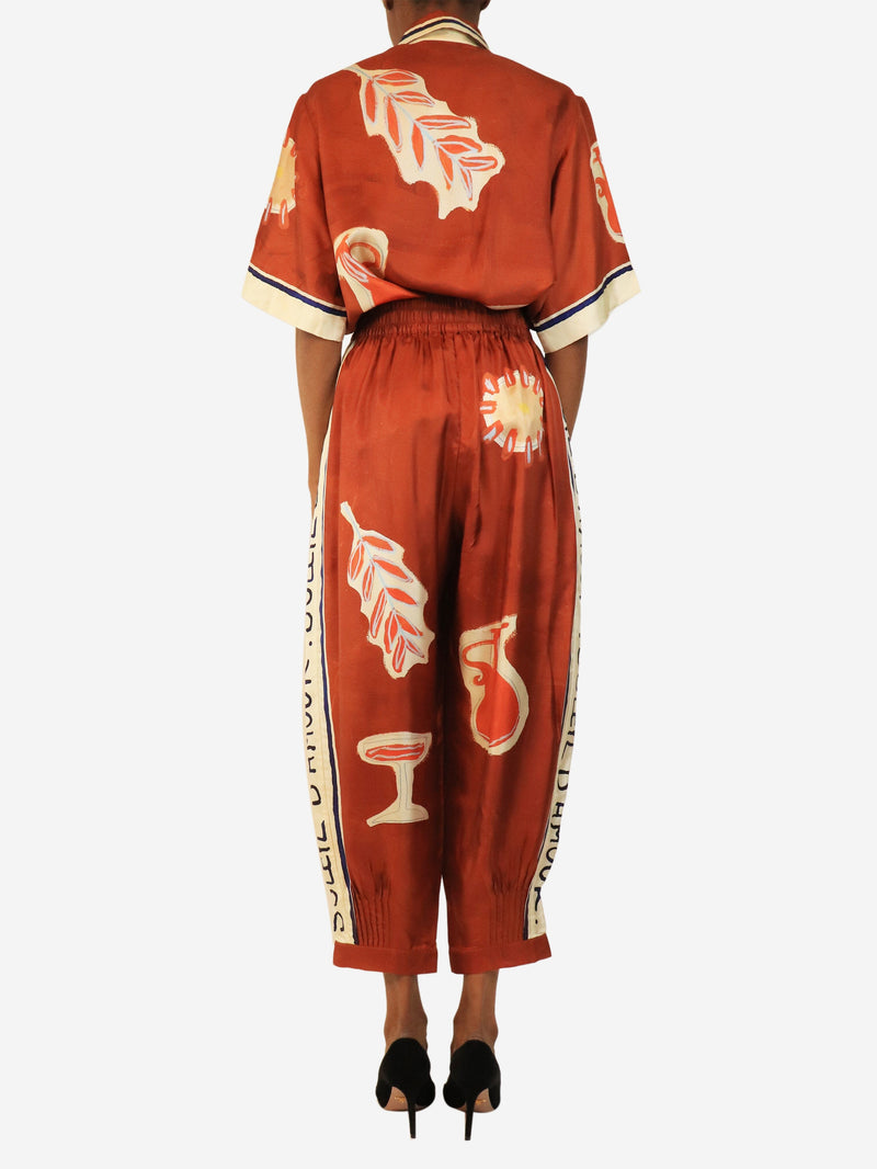 Soleil d’armour printed blouse and trouser set - size UK 6 Sets Alemais x Lrnce 