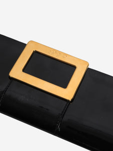 Roger Vivier Black patent leather clutch