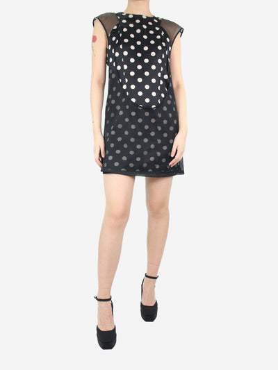 Black mesh polka dot dress - size UK 8 Dresses Junya Watanabe 